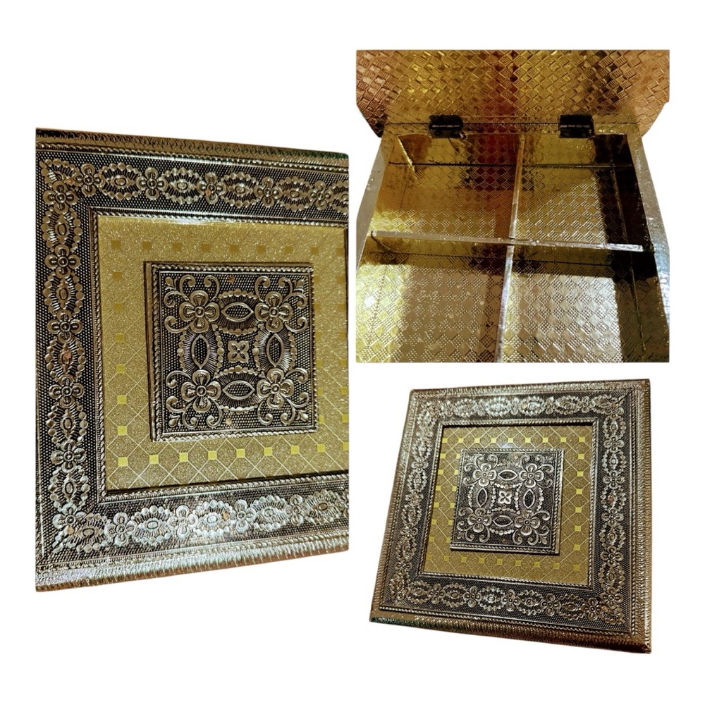 Elegant Gold and Black Decorative Box